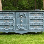 blue dresser