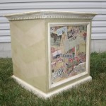 chalk paint chevron table