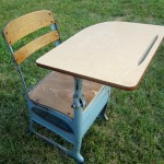 school desk side