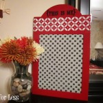fabric finished bulletin board