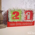 christmas tinsel block calendar