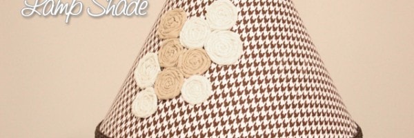 fabric covered rosette lamp shade