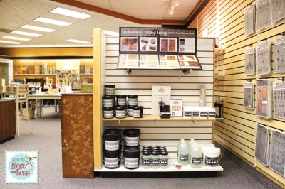 wood icing display