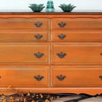 orange dresser