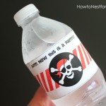 pirate water bottle labels