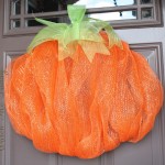 2nd Mesh Pumpkin Wreath