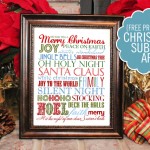 christmas subway art printable