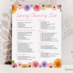 spring cleaning checklist printable