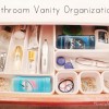 bathroom vanity drawer organization