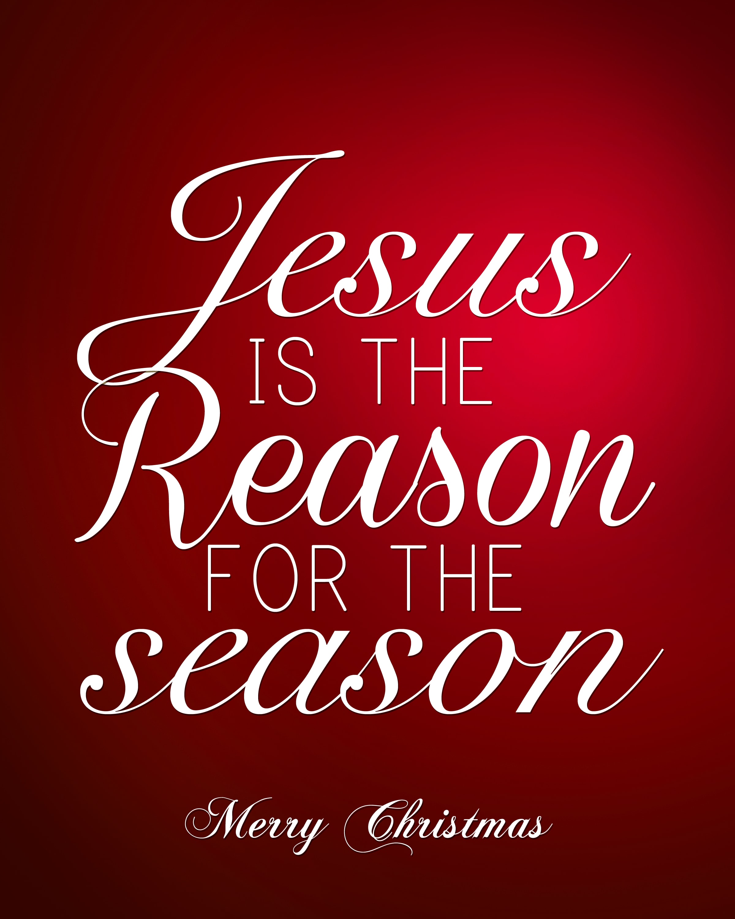Jesus is the Reason for the Season FREE Christmas Printable - How to Nest for Less™