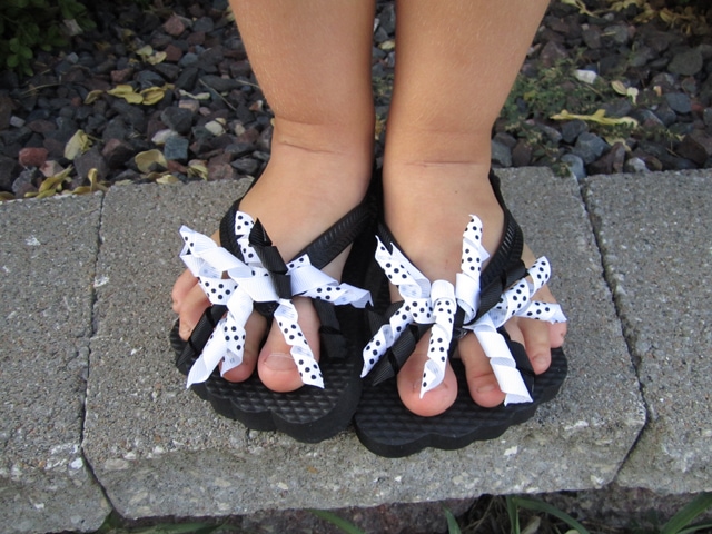 Ribbon flip flops new arrivals