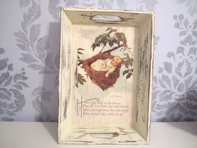 Vintage Nursery Rhyme Tray