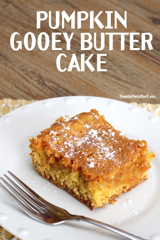 Pumpkin gooey butter cake.