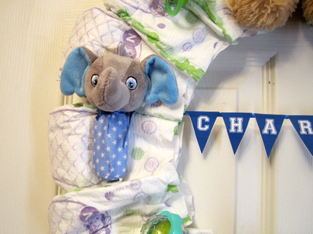 Elephant best sale diaper wreath