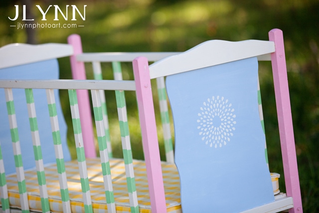 chalk paint baby crib