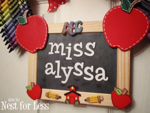 Personalized Teacher Classroom Wreath