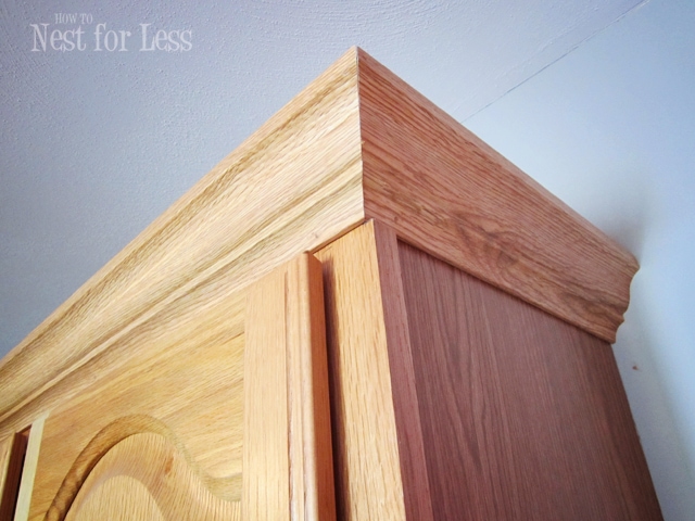 Mini Makeover Crown Molding On My Kitchen Cabinets How To Nest