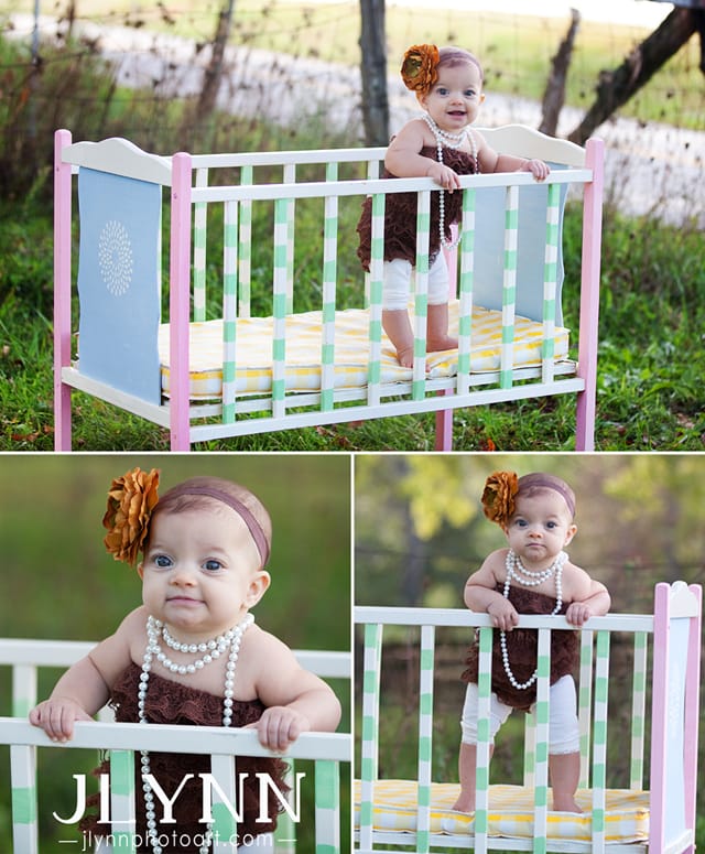 Painting a crib outlet with chalk paint