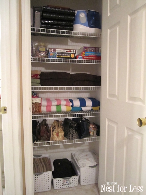 How to Organize a Small Linen Closet - Hello Central Avenue