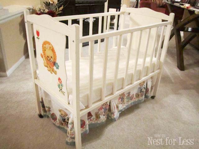 Painting a baby on sale crib