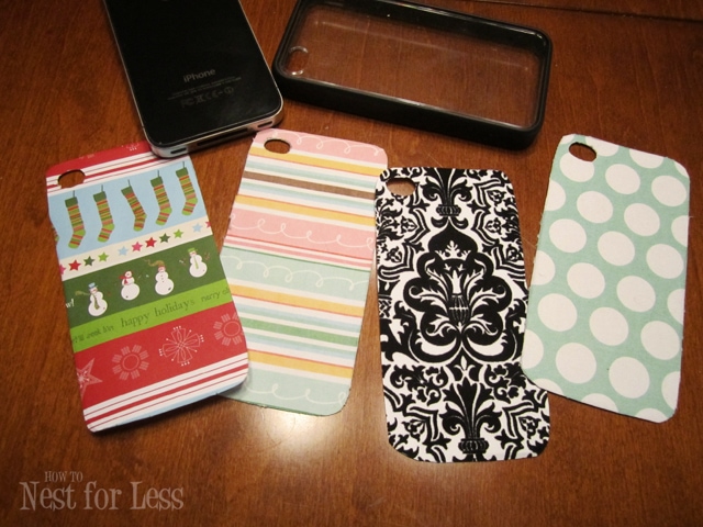 On the Cheap Scrapbook Paper iPhone Covers How to Nest for Less