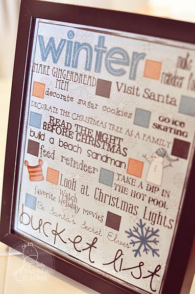 Cute Idea: Winter Bucket List