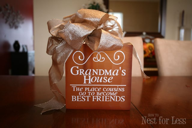 Personalized Birthday Gift for Grandma’s House