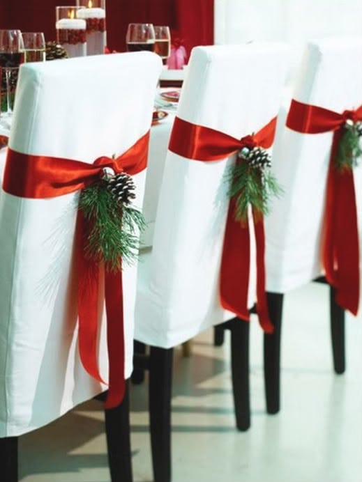 Festive discount chair covers