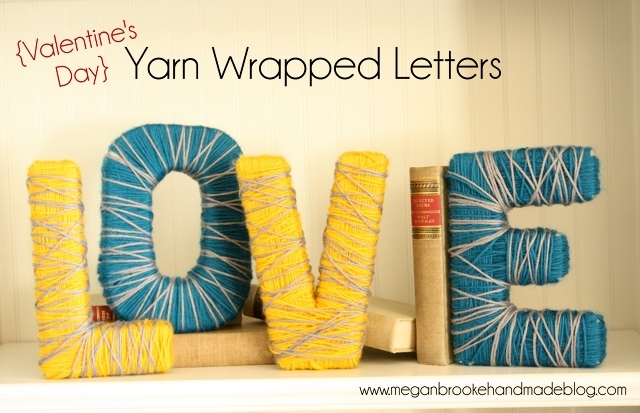 LOVE Yarn Wrapped Letters {From Megan Brooke Handmade}