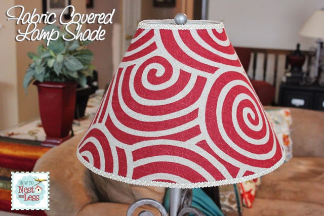 Drab to Fab: Fabric Covered Lamp Shade