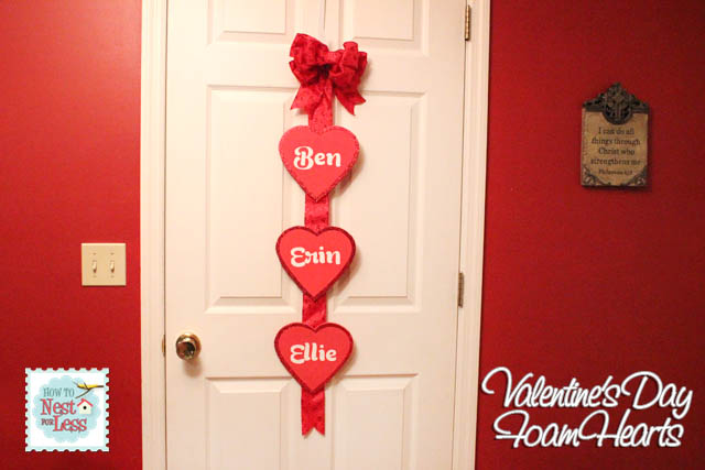 Valentine's Day Family Foam Hearts - How to Nest for Less™