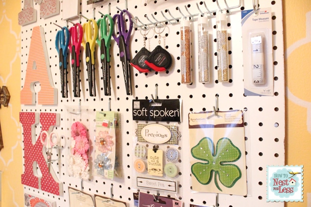 DIY Framed Pegboard Craft Organizer for Tools  Craft room organization,  Diy craft room, Diy crafts tools