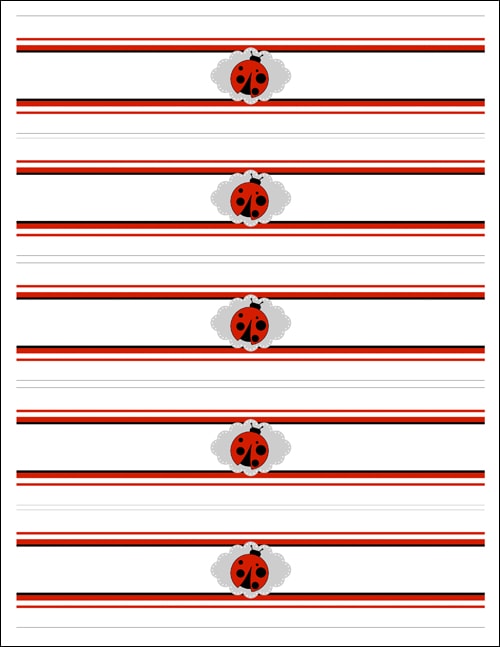 free printable ladybug invitations