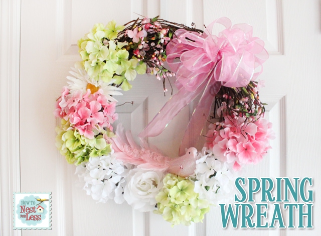 Flower & Birdie Spring Wreath