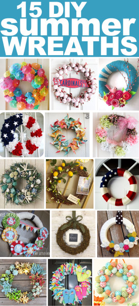 15 diy summer wreaths