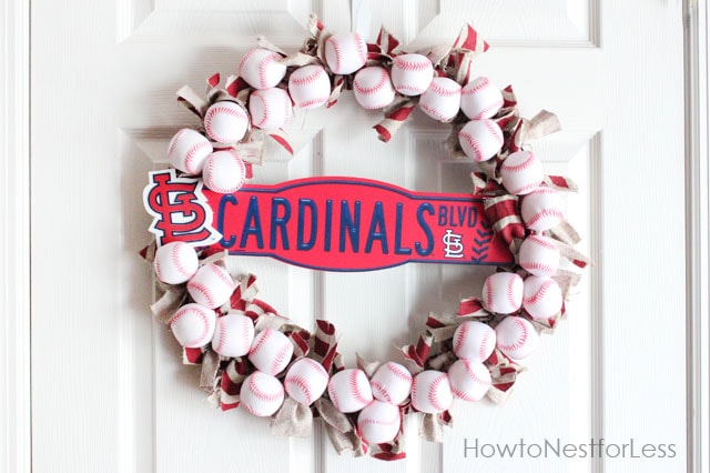 University of Louisville Cardinals deco mesh and ribbon wreath