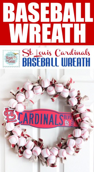 baseball wreath