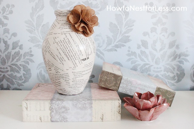 5 Minute Craft: Book Page Vases