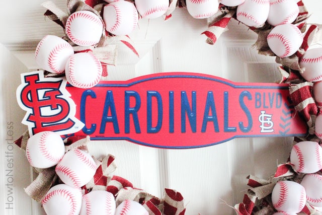 st louis cardinals wreath