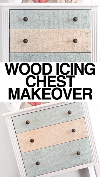 wood icing chest makeover