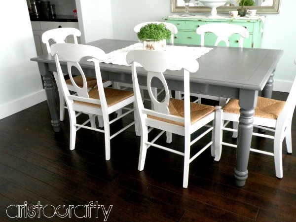 gray kitchen table