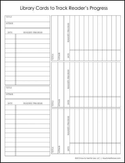 library card template printable - How toward Nest for Lessâ„¢ photo relating to Printable Library Cards named library card template printable - How in direction of Nest for Lessâ„¢