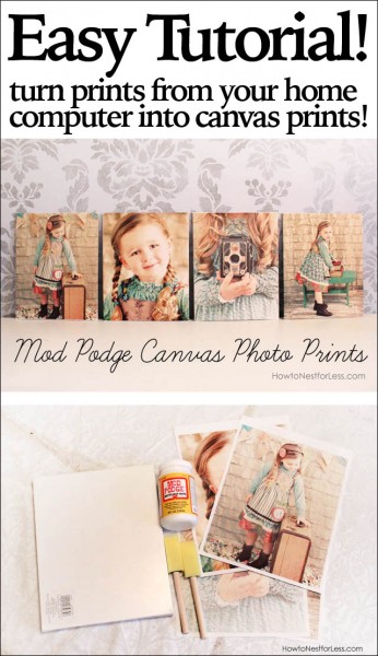 Turning Photos into Canvas Prints! Mod Podge Tutorial