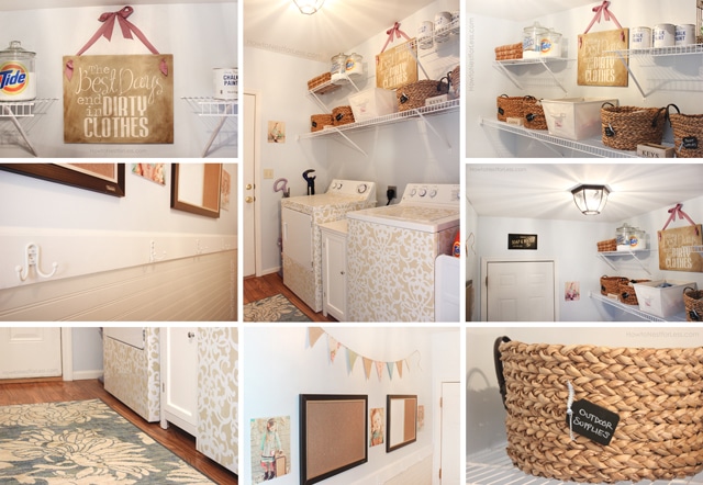 laundry room makeover montage