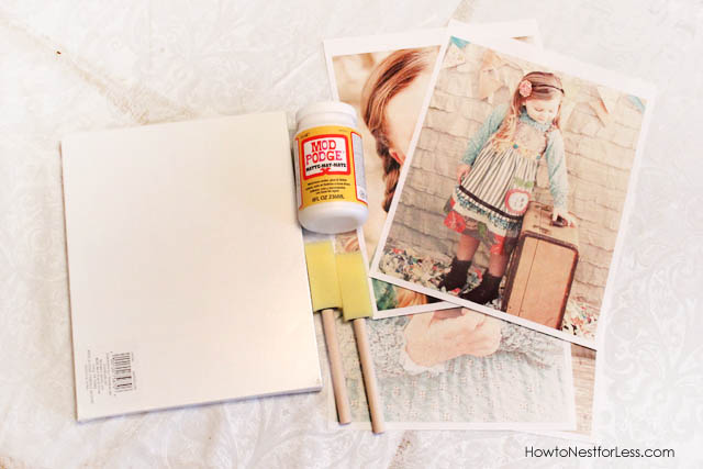 DIY Photo Transfer on Canvas ( Mod Podge) 