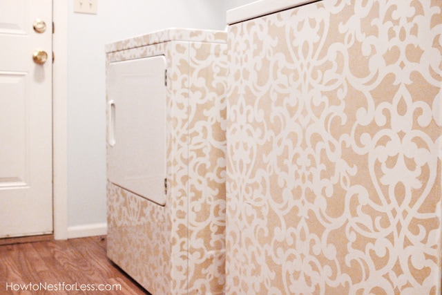 Stenciled Washer and Dryer