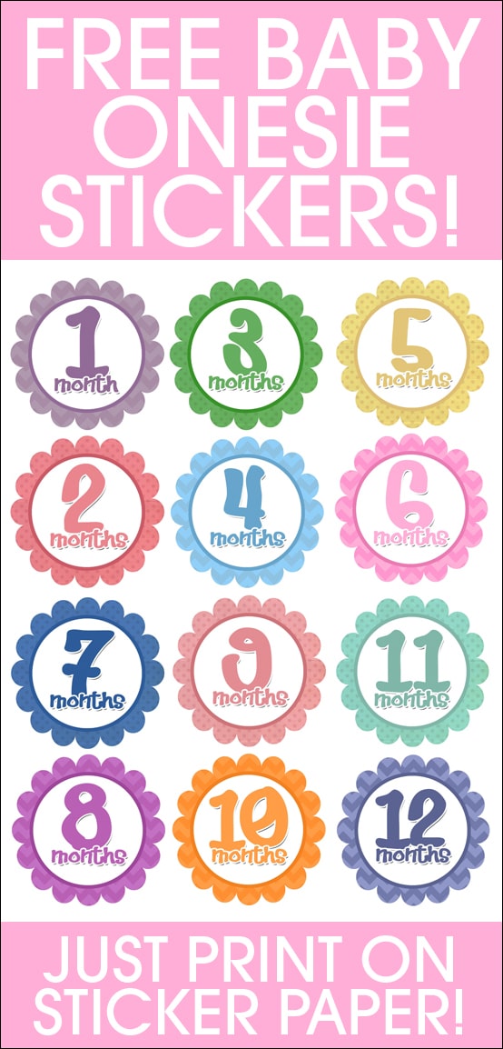 Free Printable - Pregnancy Belly Stickers