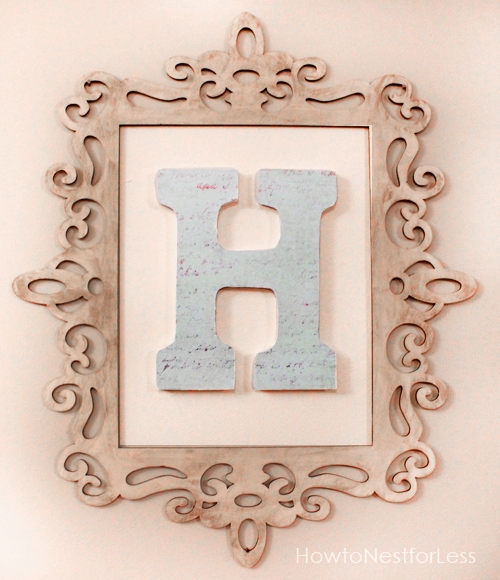 Monogram Wall Art - How to Nest for Less™