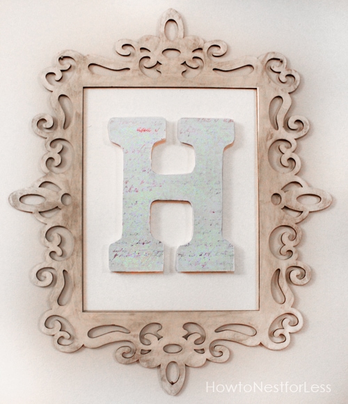 monogram wall decor