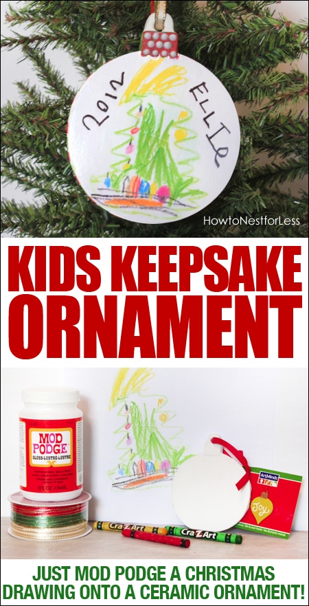 Kids keepsake ornament poster.